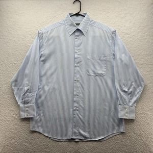Ermenegildo Zegna Dress Shirt Mens XL X-Large‎ Preppy Academia Business